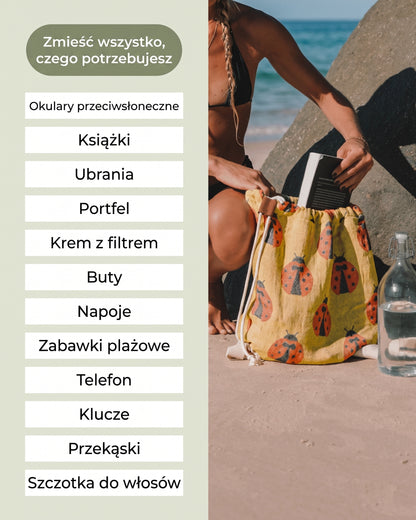 Ręcznik plażowy, który nie zbiera piasku i ukrywa Twoje najważniejsze rzeczy